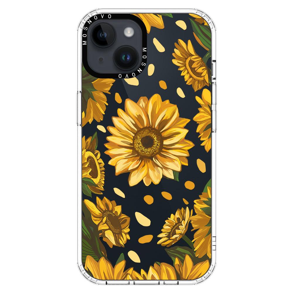 Sunflower Garden Phone Case - iPhone 14 Plus Case - MOSNOVO