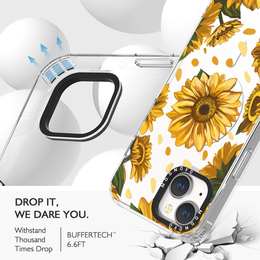 Sunflower Garden Phone Case - iPhone 14 Plus Case - MOSNOVO