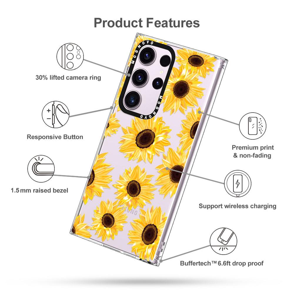 Sunflowers Phone Case - Samsung Galaxy S23 Ultra Case - MOSNOVO