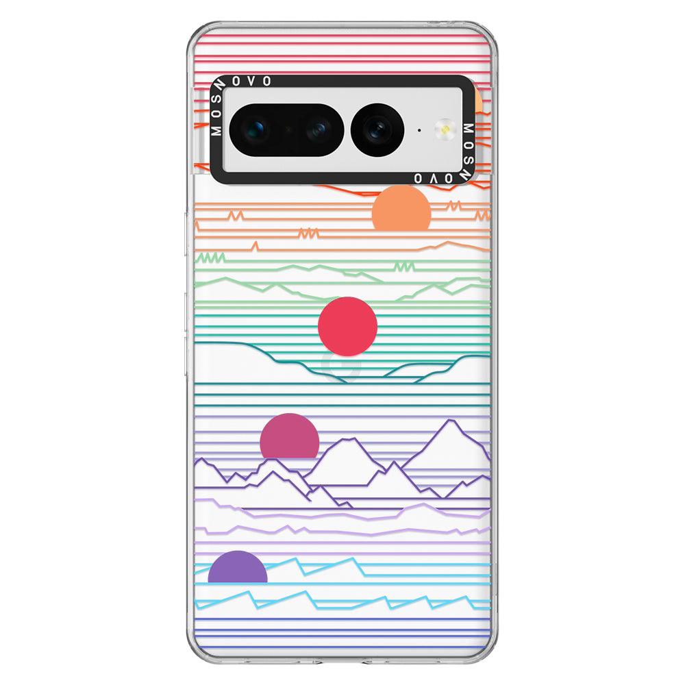 Sunrise and Sunset Phone Case - Google Pixel 7 Pro Case - MOSNOVO