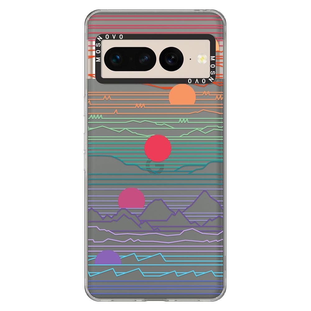 Sunrise and Sunset Phone Case - Google Pixel 7 Pro Case - MOSNOVO