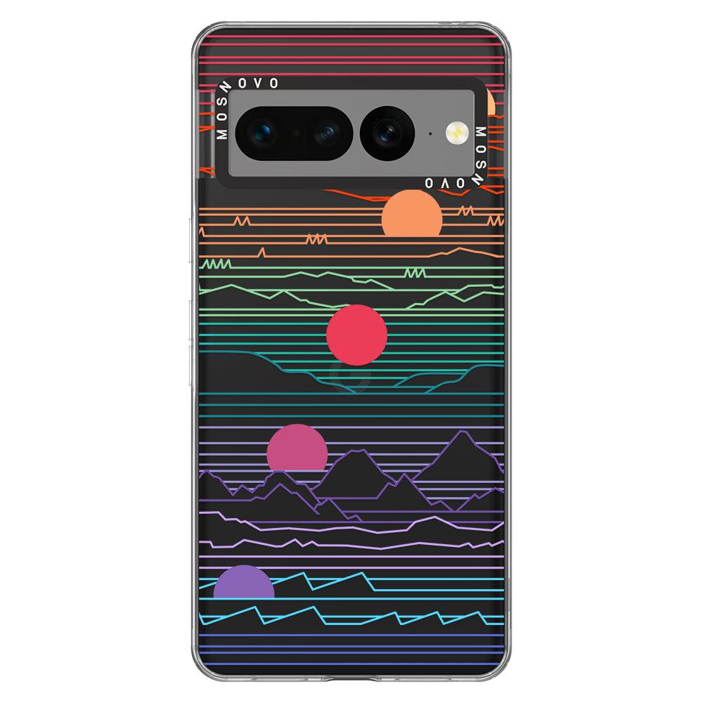 Sunrise and Sunset Phone Case - Google Pixel 7 Pro Case - MOSNOVO