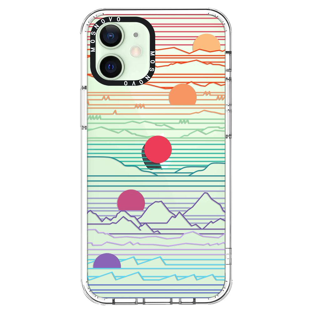 Sunrise and Sunset Phone Case - iPhone 12 Mini Case - MOSNOVO