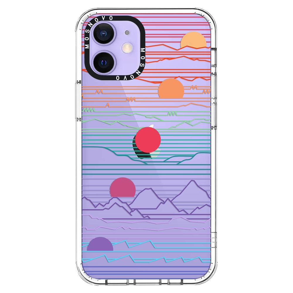 Sunrise and Sunset Phone Case - iPhone 12 Mini Case - MOSNOVO