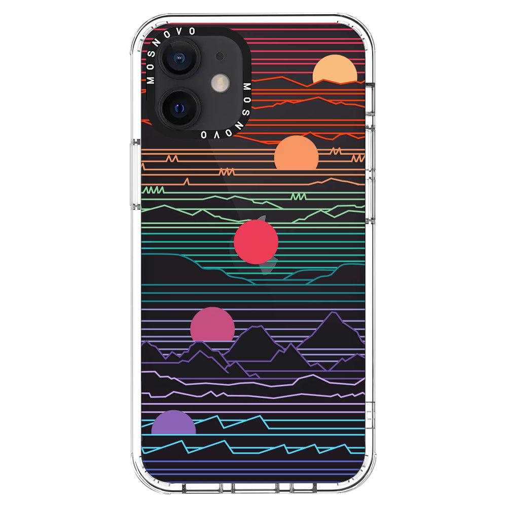 Sunrise and Sunset Phone Case - iPhone 12 Mini Case - MOSNOVO