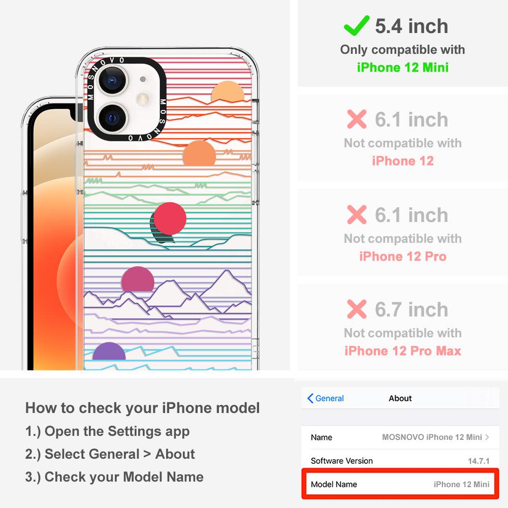 Sunrise and Sunset Phone Case - iPhone 12 Mini Case - MOSNOVO