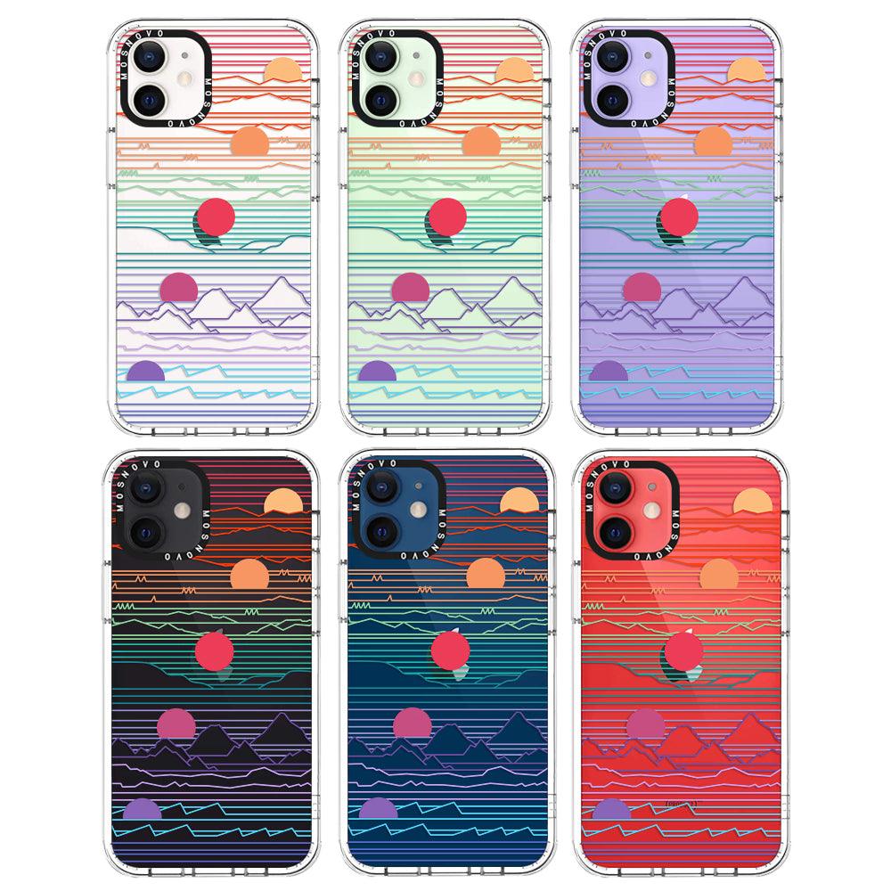 Sunrise and Sunset Phone Case - iPhone 12 Mini Case - MOSNOVO