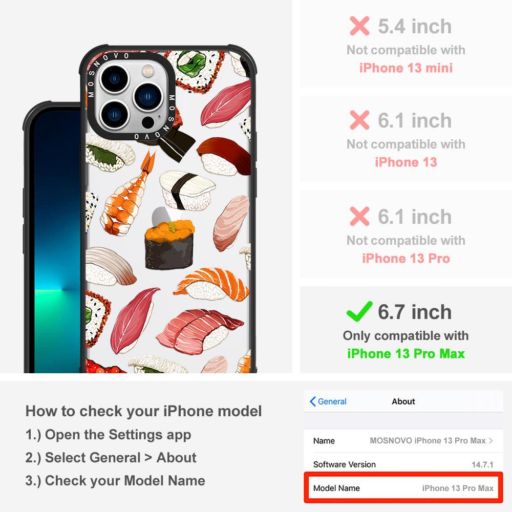 Mixed Sushi Phone Case - iPhone 13 Pro Max Case - MOSNOVO