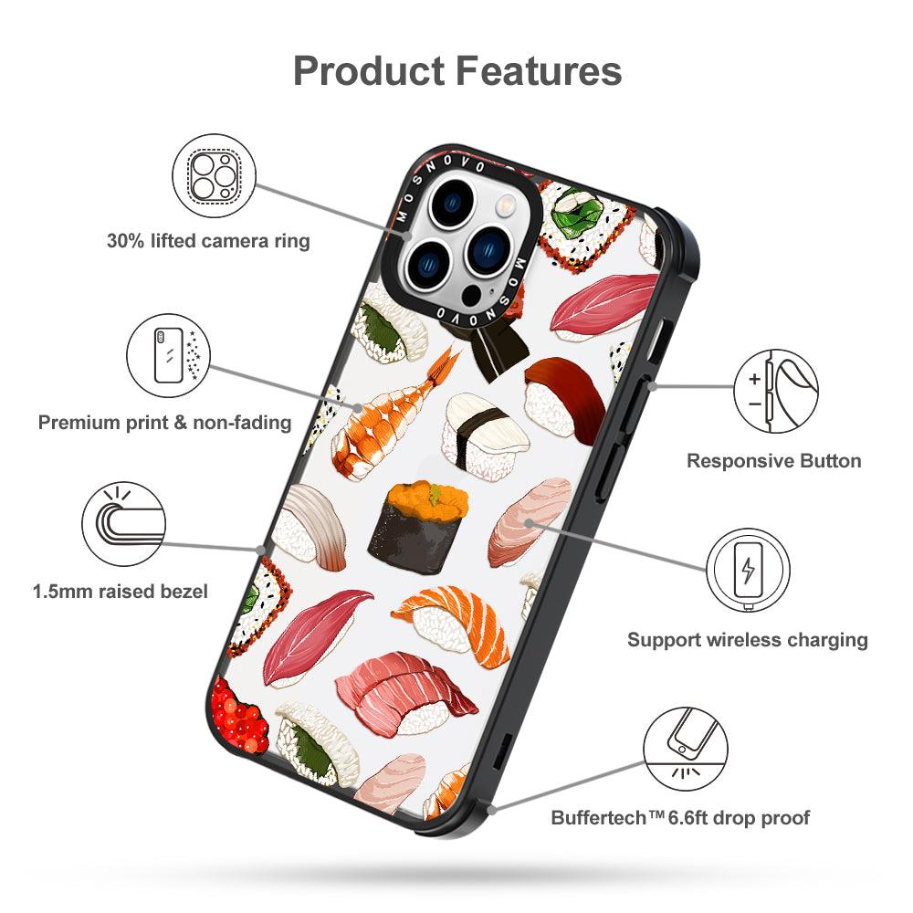 Mixed Sushi Phone Case - iPhone 13 Pro Max Case - MOSNOVO