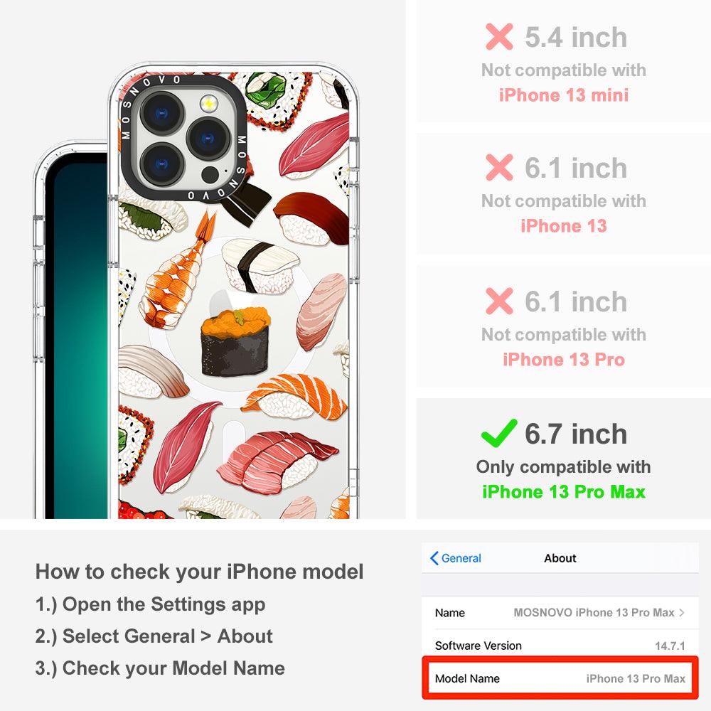Mixed Sushi Phone Case - iPhone 13 Pro Max Case - MOSNOVO