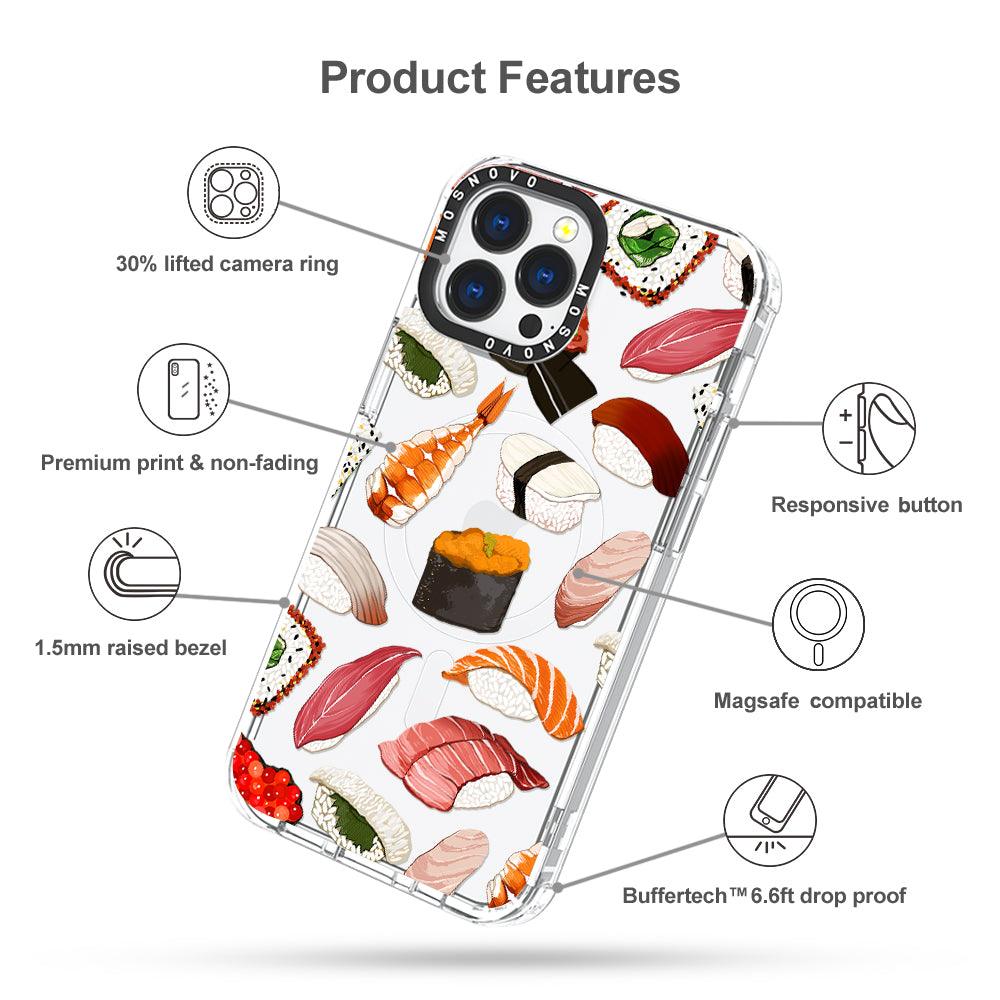 Mixed Sushi Phone Case - iPhone 13 Pro Max Case - MOSNOVO