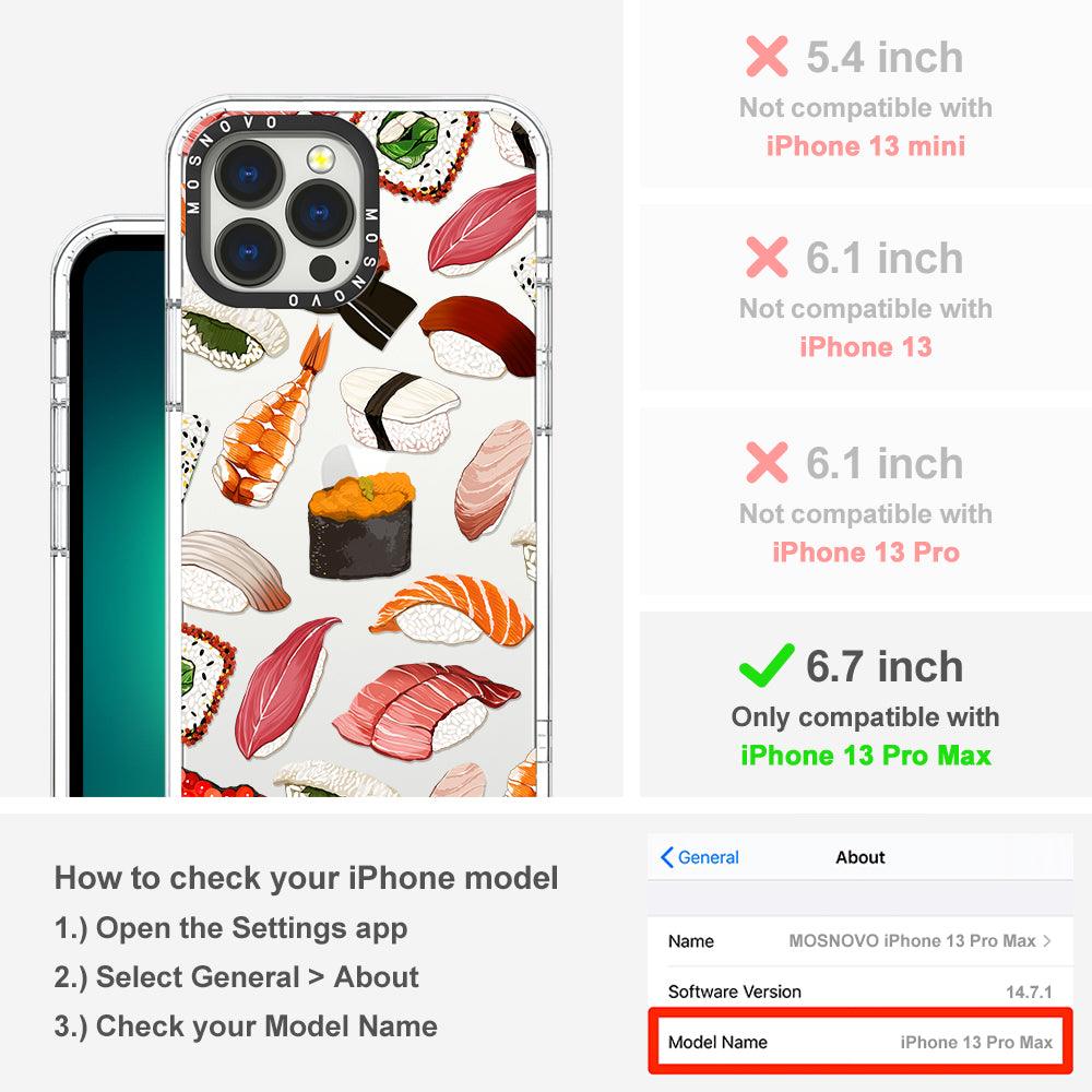 Mixed Sushi Phone Case - iPhone 13 Pro Max Case - MOSNOVO