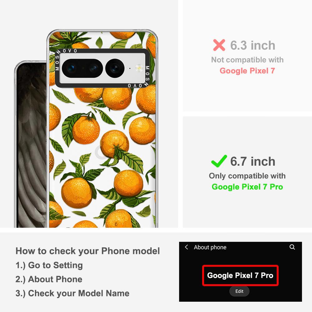 Tangerine Phone Case - Google Pixel 7 Pro Case - MOSNOVO
