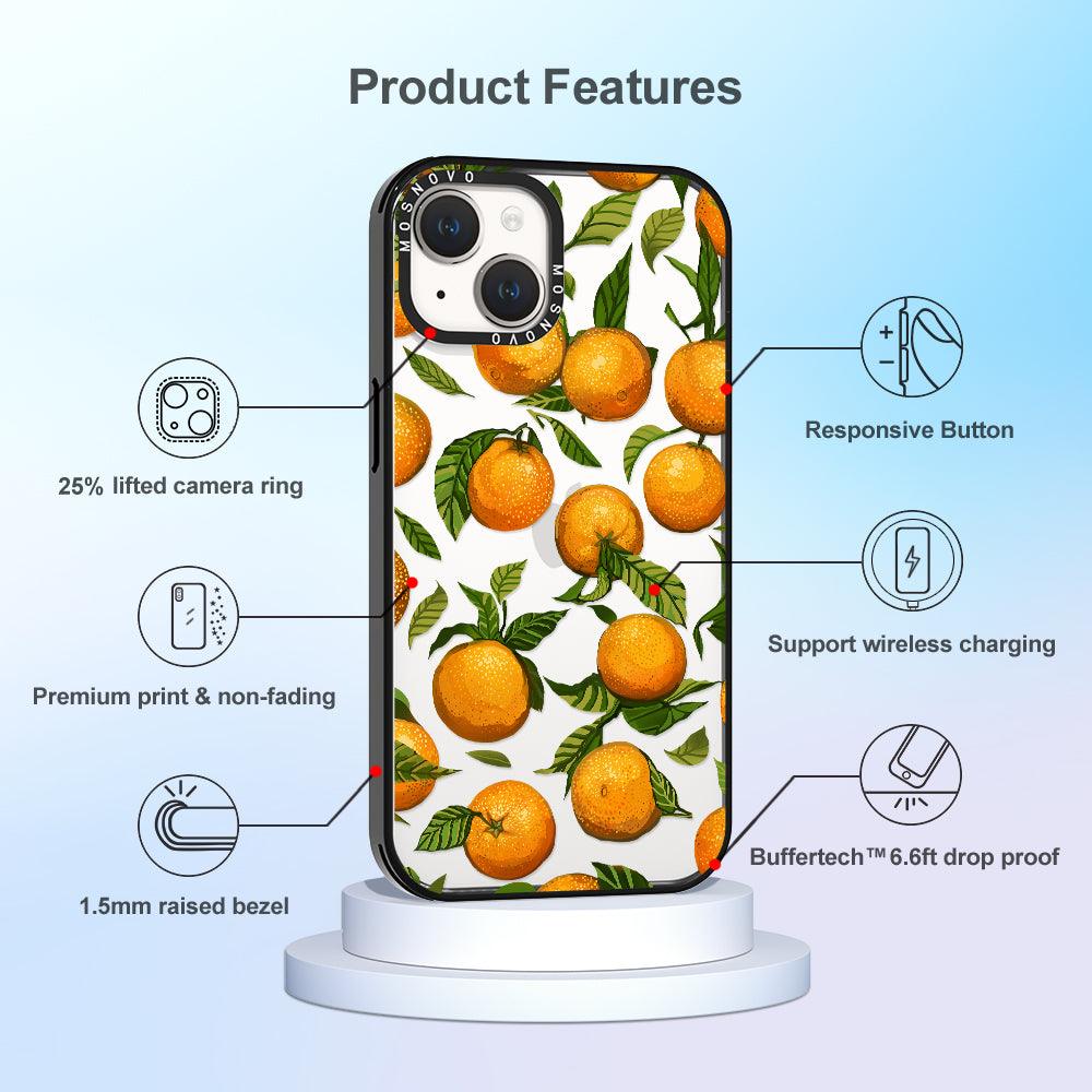 Tangerine Phone Case - iPhone 14 Plus Case - MOSNOVO