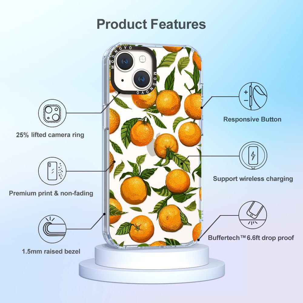 Tangerine Phone Case - iPhone 14 Plus Case - MOSNOVO