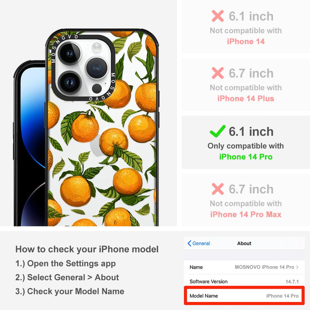 Tangerine Phone Case - iPhone 14 Pro Case - MOSNOVO