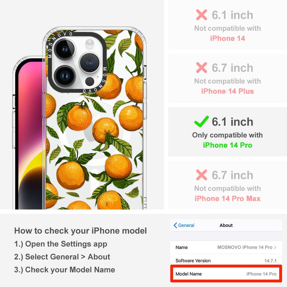 Tangerine Phone Case - iPhone 14 Pro Case - MOSNOVO