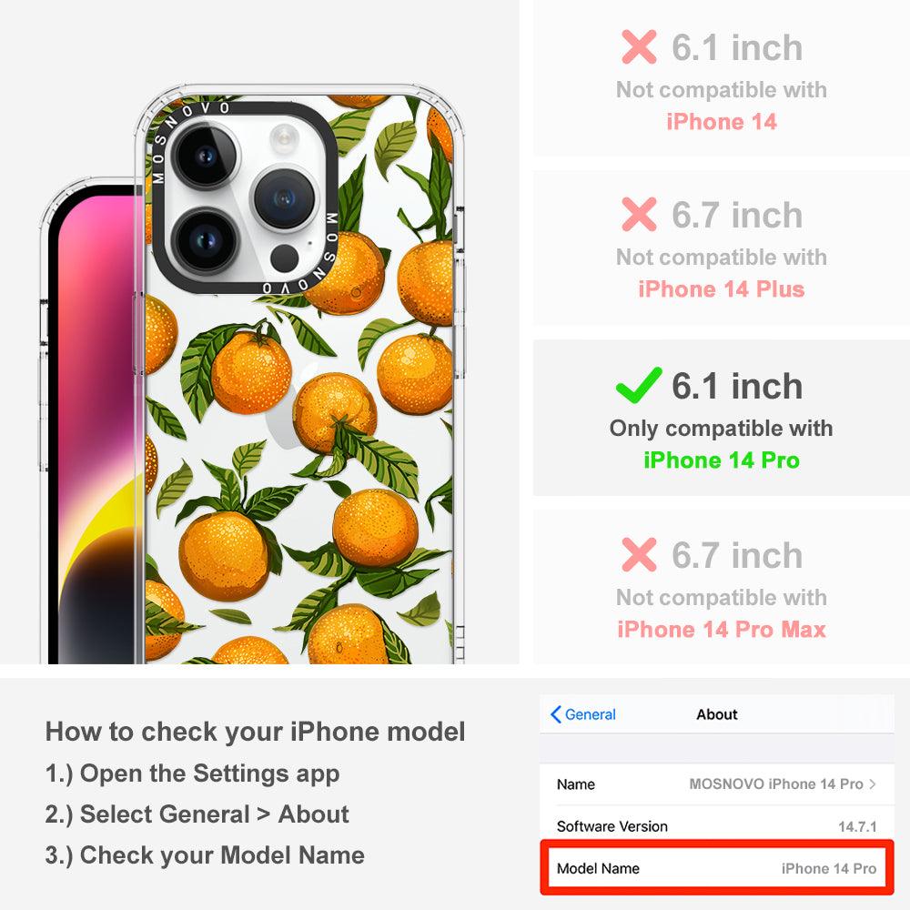 Tangerine Phone Case - iPhone 14 Pro Case - MOSNOVO