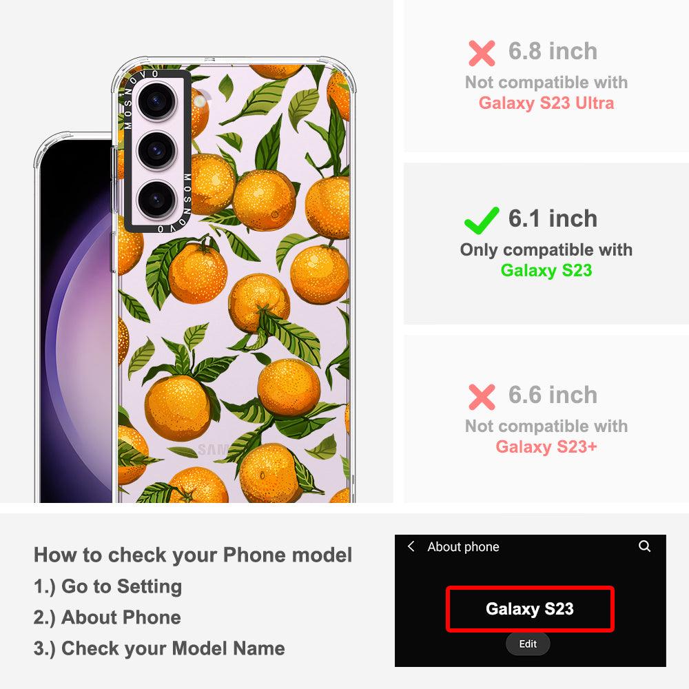 Tangerine Phone Case - Samsung Galaxy S23 Case - MOSNOVO