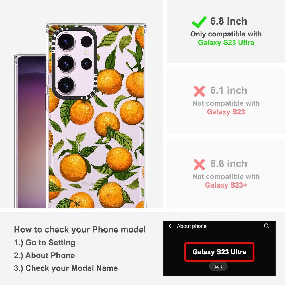 Tangerine Phone Case - Samsung Galaxy S23 Ultra Case - MOSNOVO