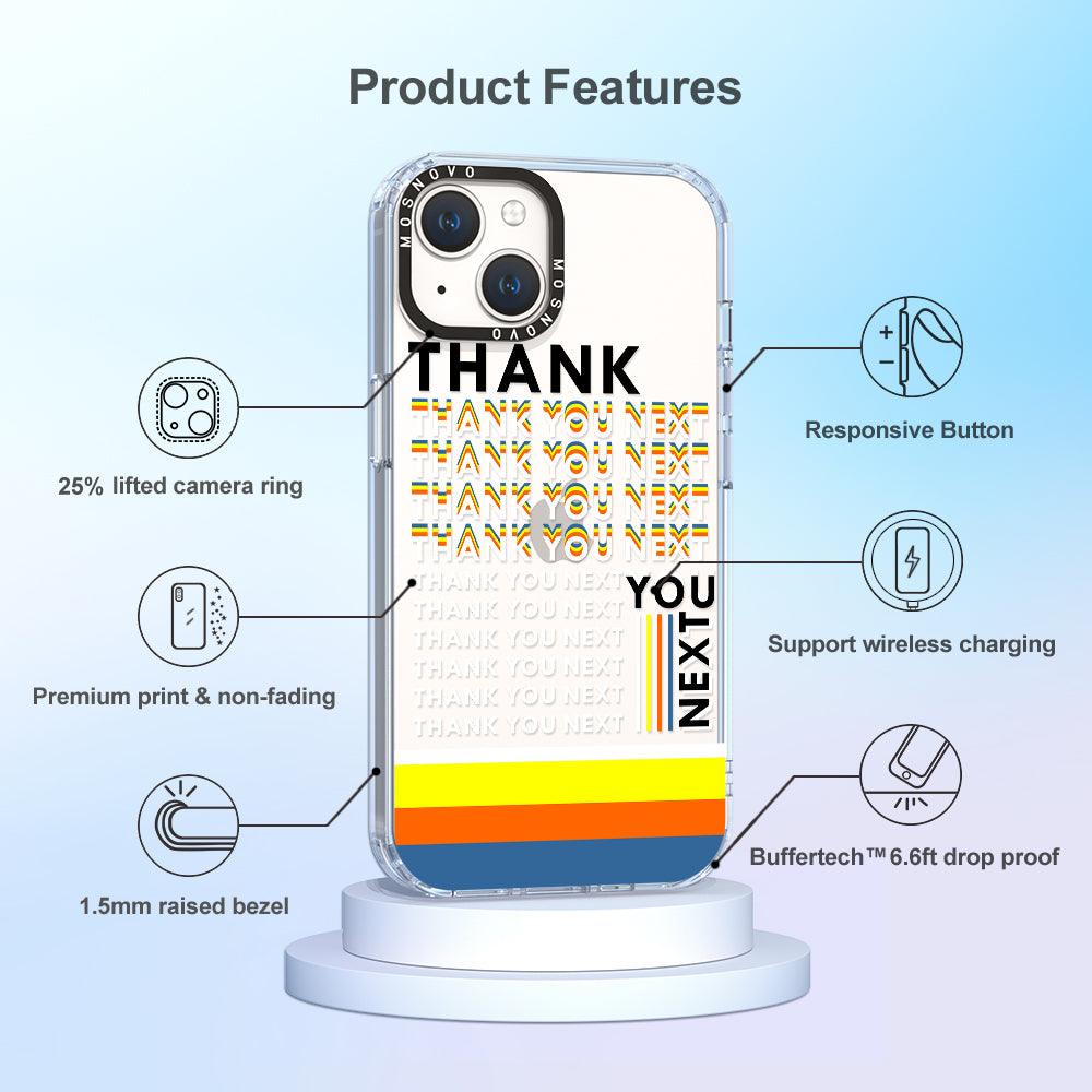 Thank You Next Phone Case - iPhone 14 Plus Case - MOSNOVO