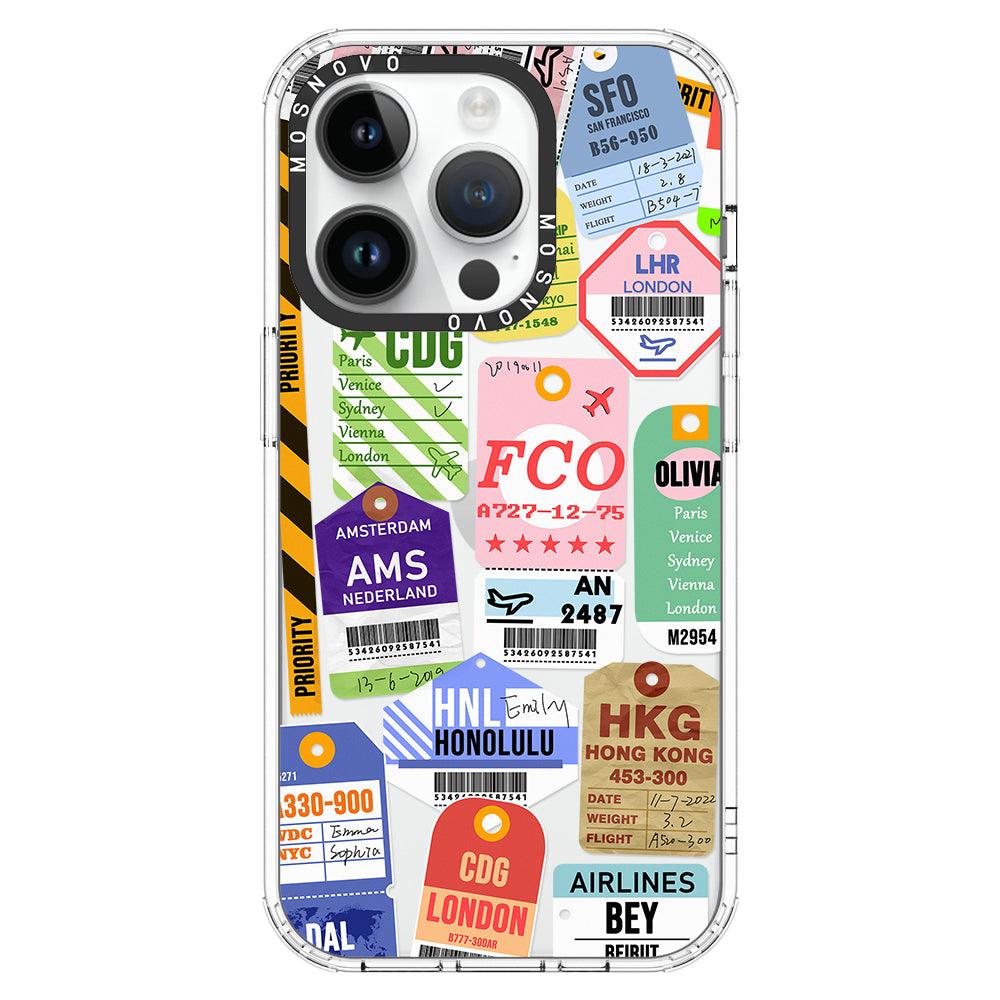 Ticket Label Phone Case - iPhone 14 Pro Case - MOSNOVO