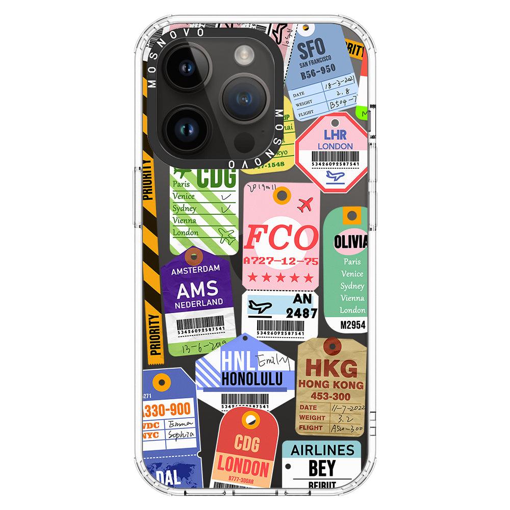 Ticket Label Phone Case - iPhone 14 Pro Case - MOSNOVO