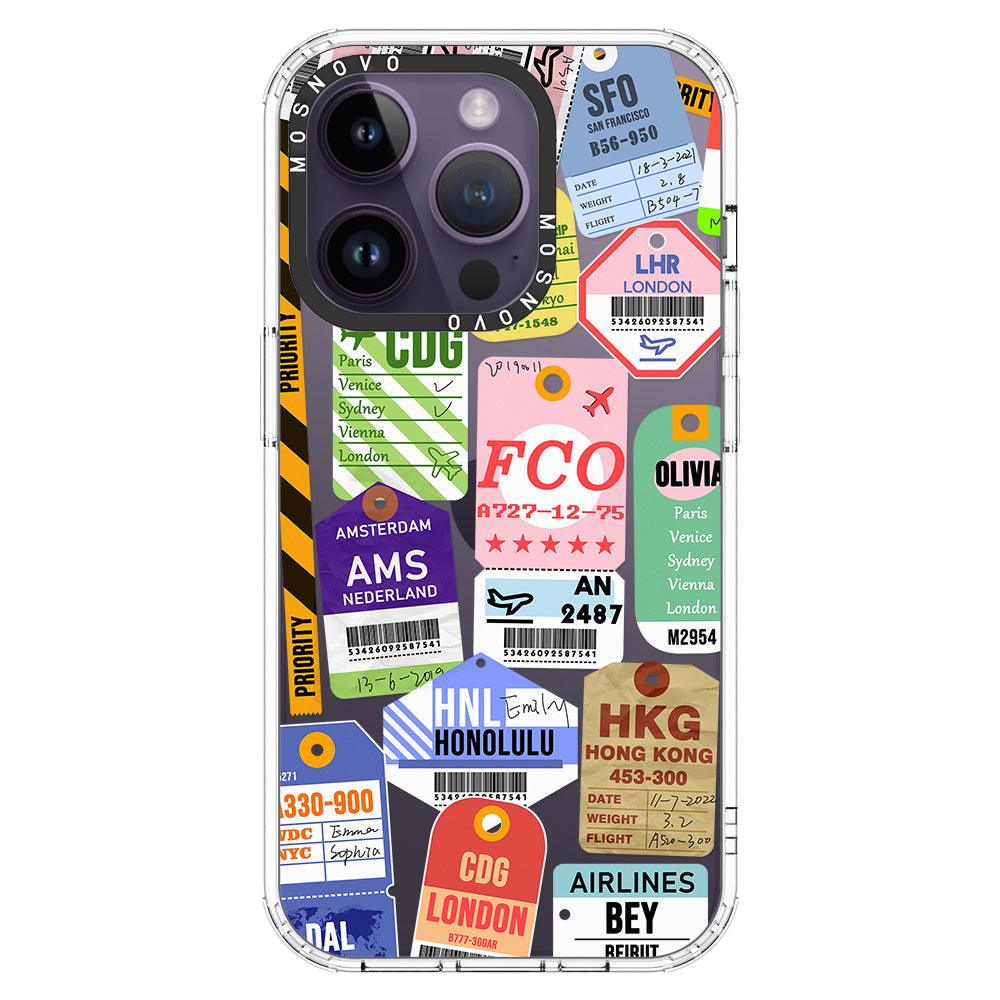 Ticket Label Phone Case - iPhone 14 Pro Case - MOSNOVO