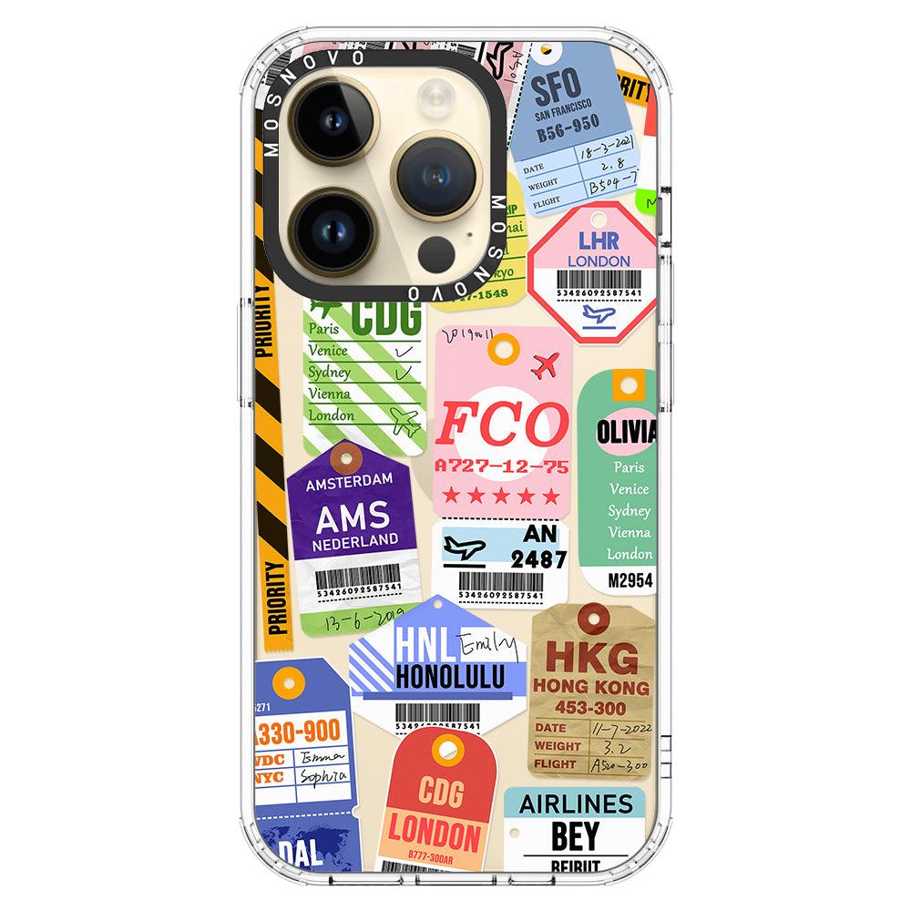 Ticket Label Phone Case - iPhone 14 Pro Case - MOSNOVO