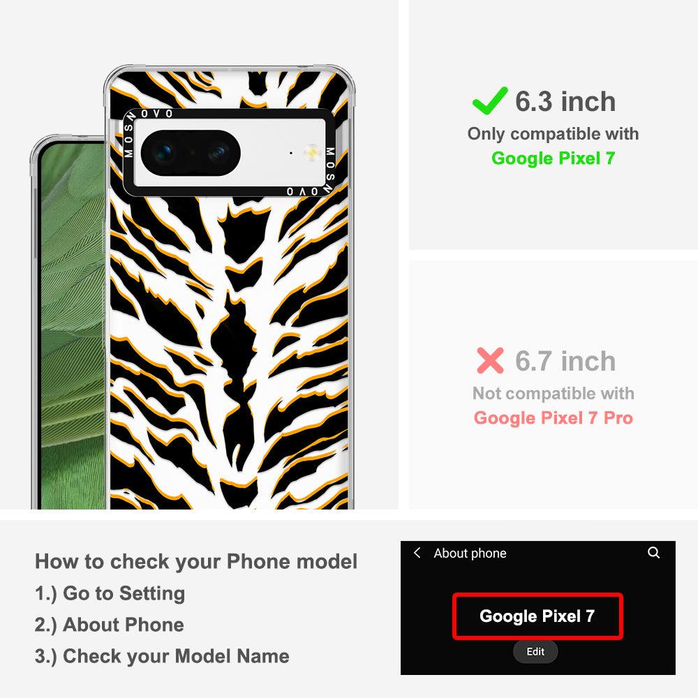 Tiger Print Phone Case - Google Pixel 7 Case - MOSNOVO