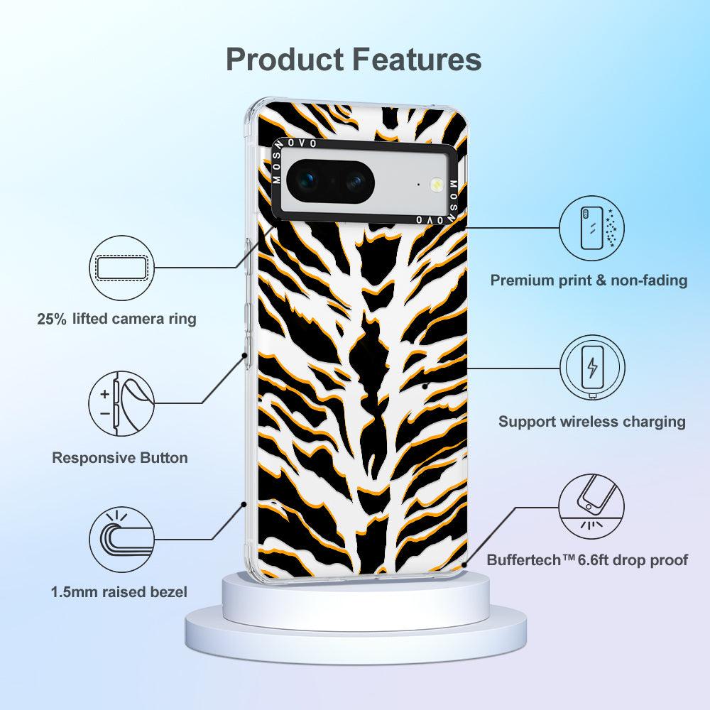 Tiger Print Phone Case - Google Pixel 7 Case - MOSNOVO