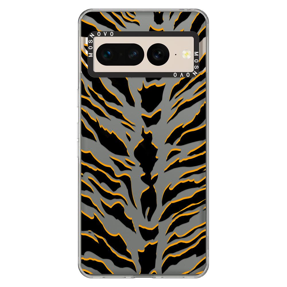 Tiger Print Phone Case - Google Pixel 7 Pro Case - MOSNOVO