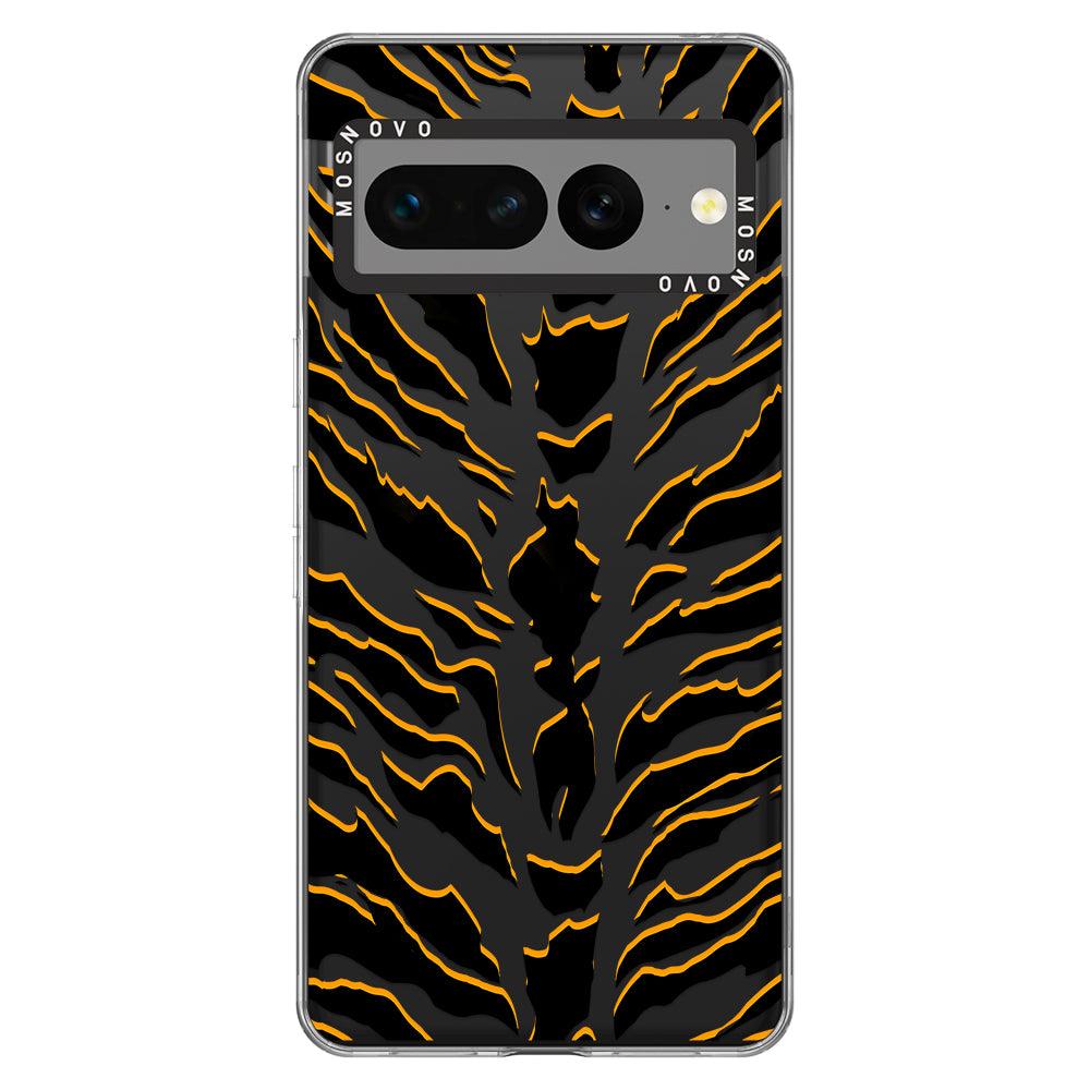 Tiger Print Phone Case - Google Pixel 7 Pro Case - MOSNOVO