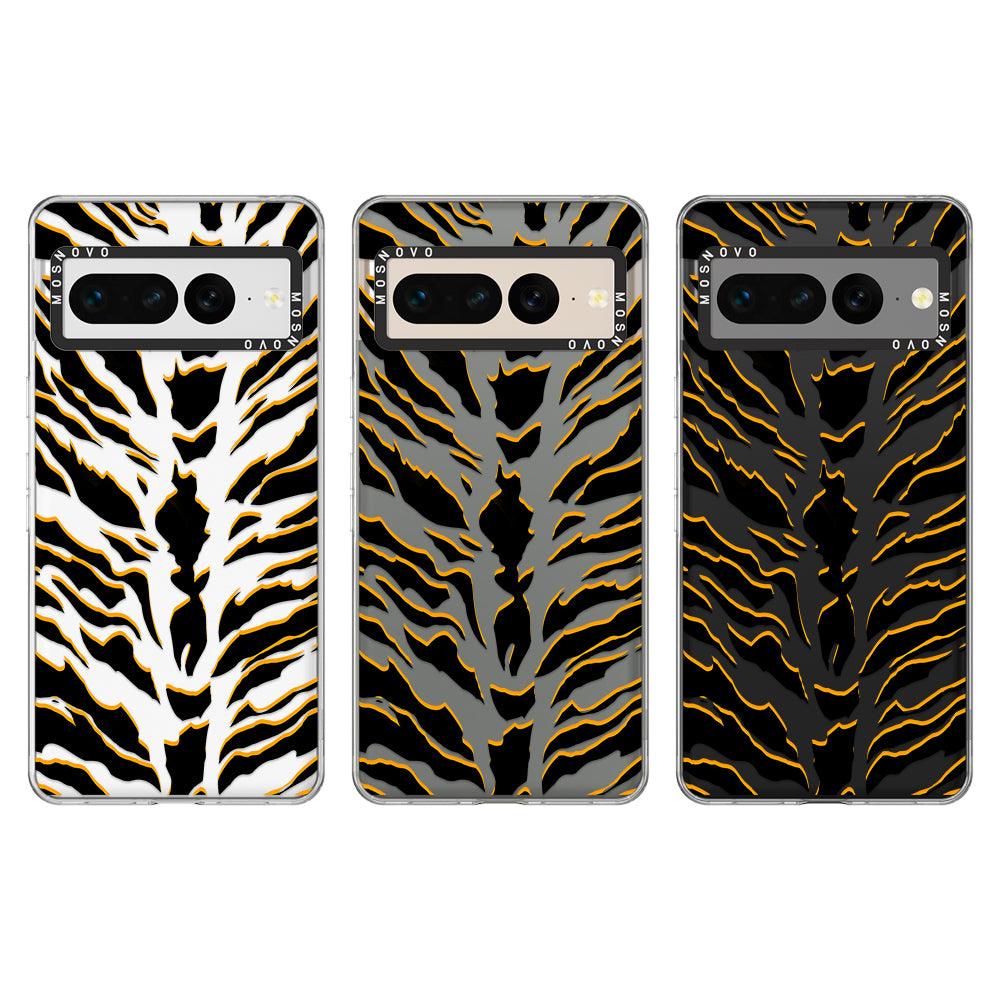 Tiger Print Phone Case - Google Pixel 7 Pro Case - MOSNOVO