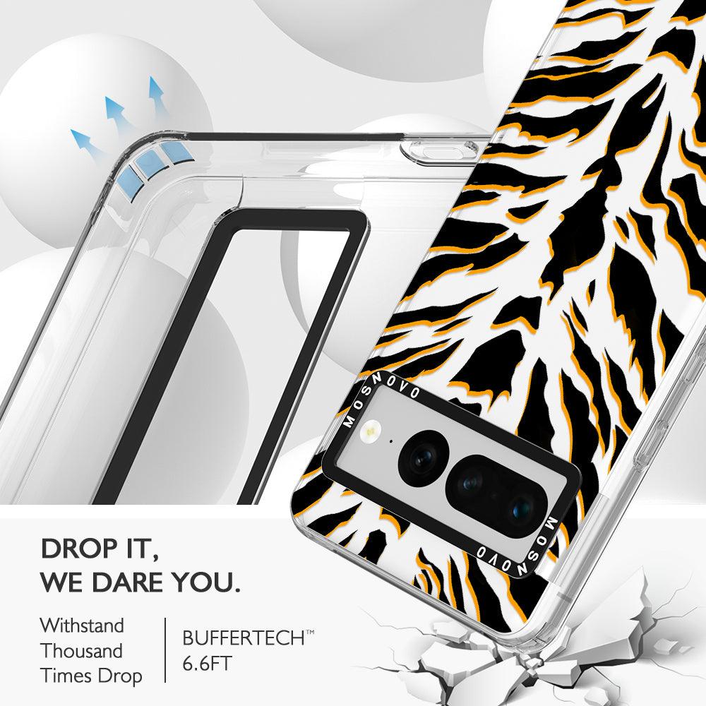 Tiger Print Phone Case - Google Pixel 7 Pro Case - MOSNOVO