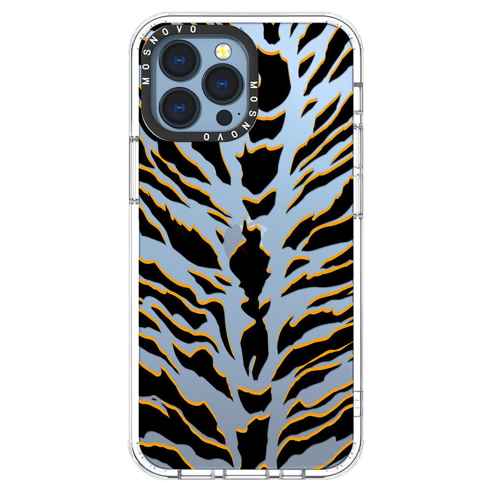 Tiger Print Phone Case - iPhone 13 Pro Max Case - MOSNOVO