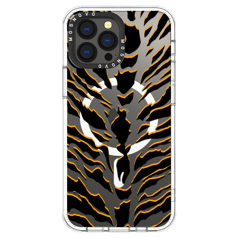 Tiger Print Phone Case - iPhone 13 Pro Max Case - MOSNOVO