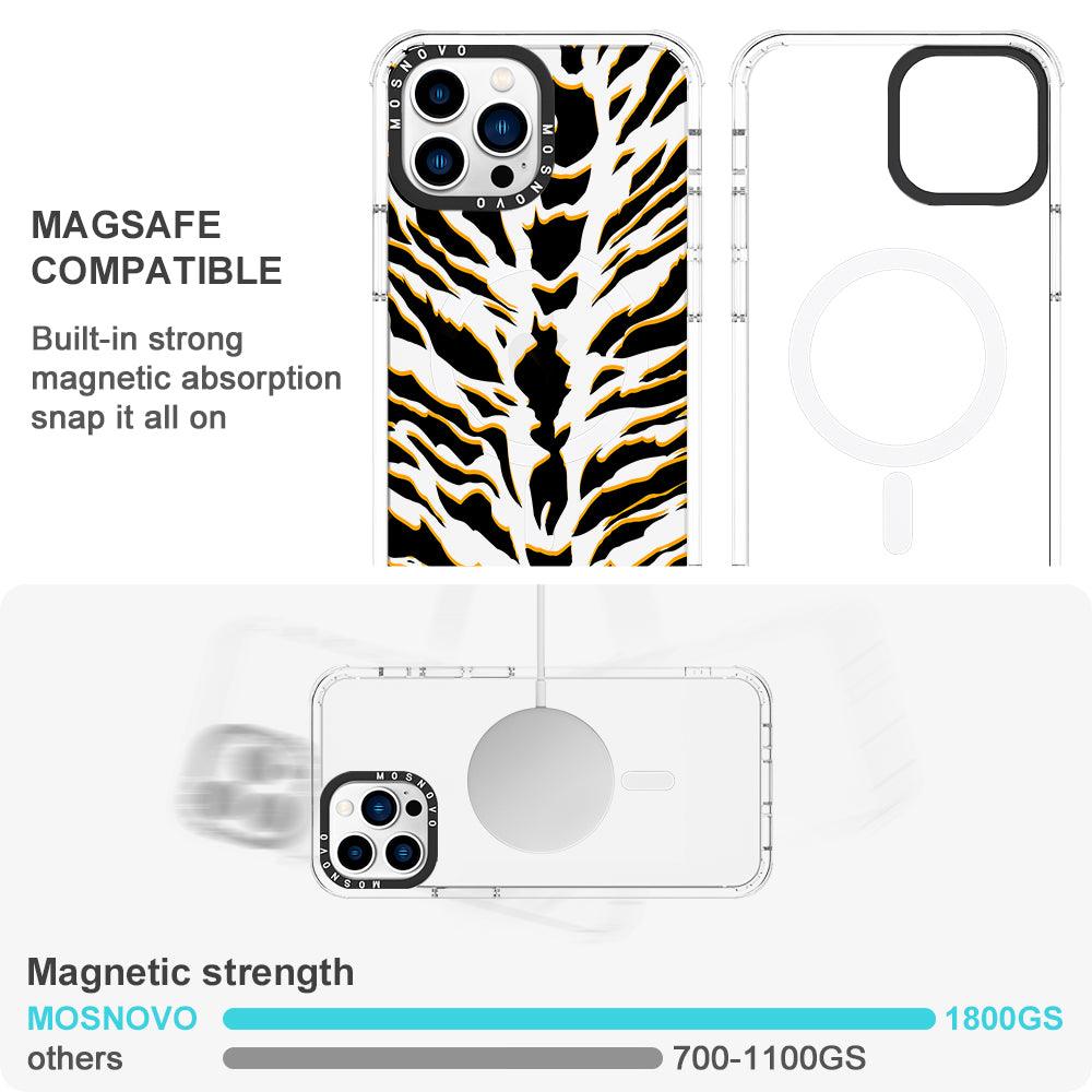 Tiger Print Phone Case - iPhone 13 Pro Max Case - MOSNOVO