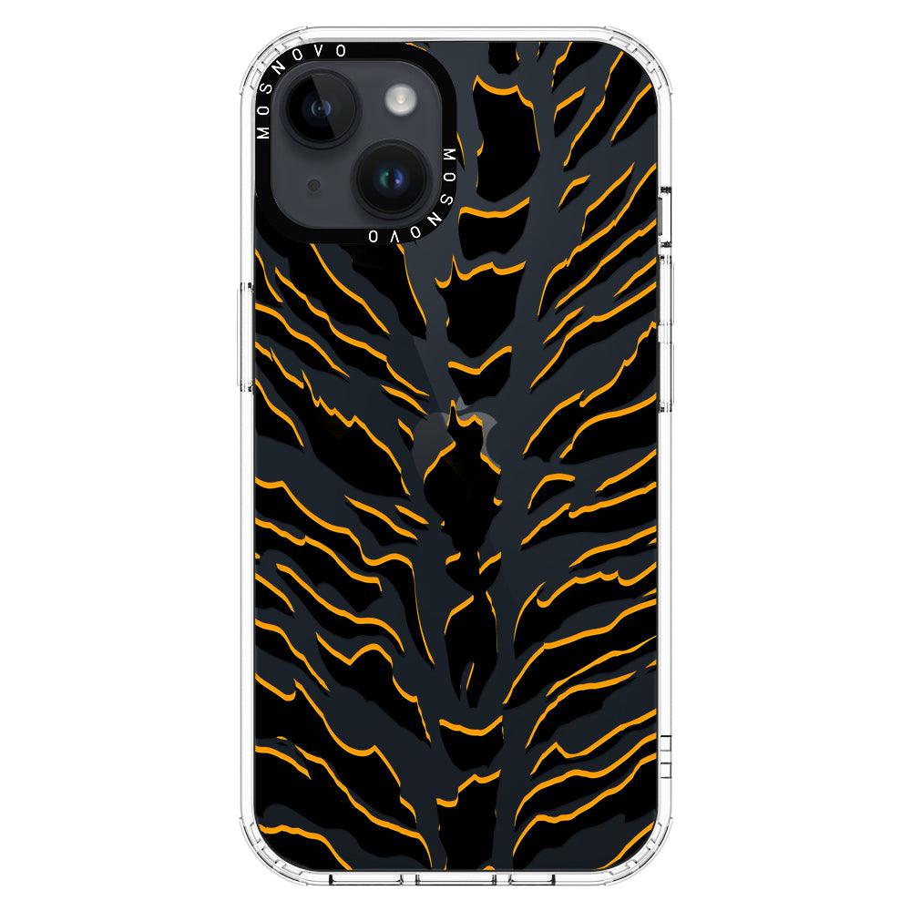 Tiger Print Phone Case - iPhone 14 Plus Case - MOSNOVO