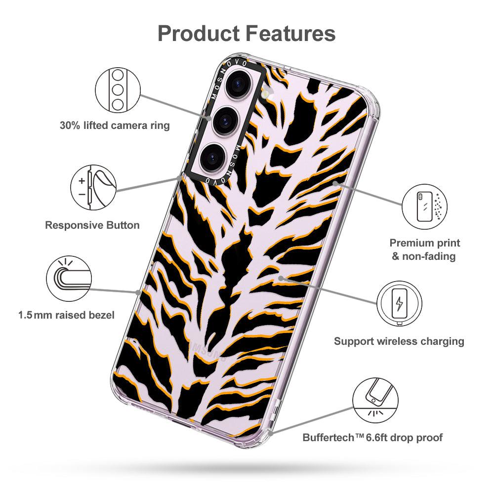 Tiger Print Phone Case - Samsung Galaxy S23 Case - MOSNOVO