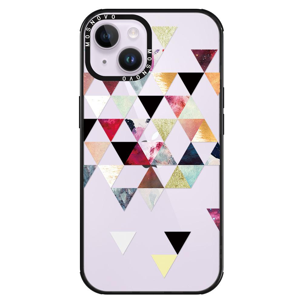 Triangles Stone Marble Phone Case - iPhone 14 Case - MOSNOVO