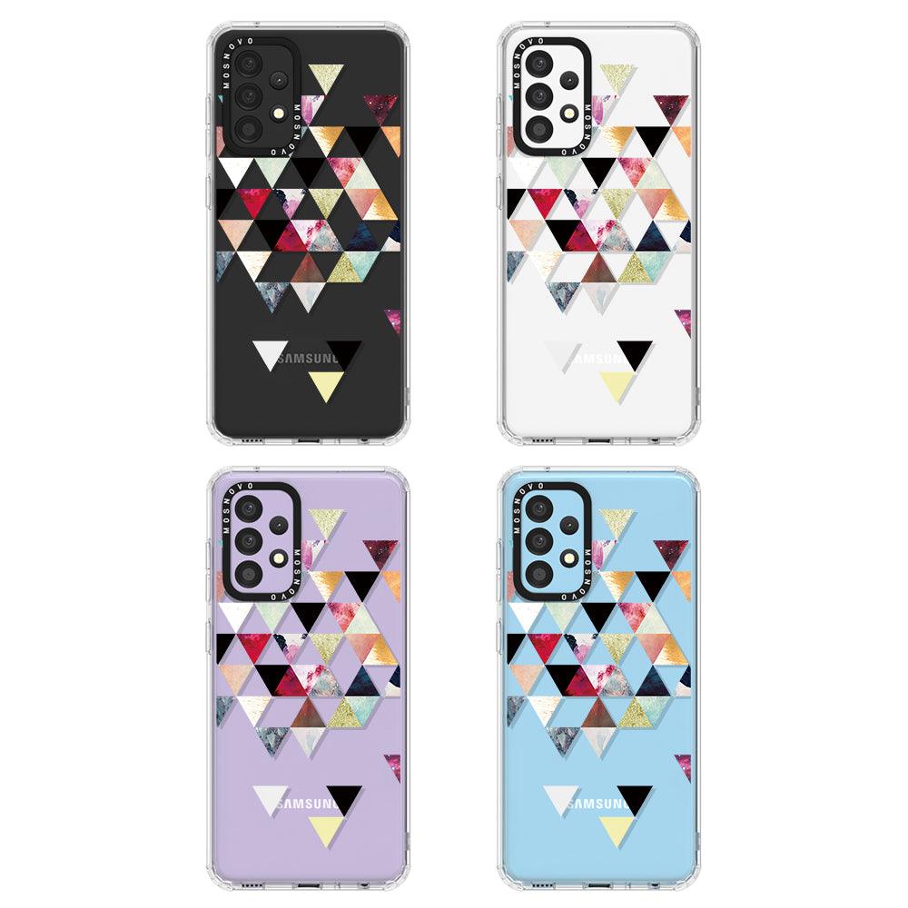 Triangles Stone Marble Phone Case - Samsung Galaxy A52 & A52s Case - MOSNOVO