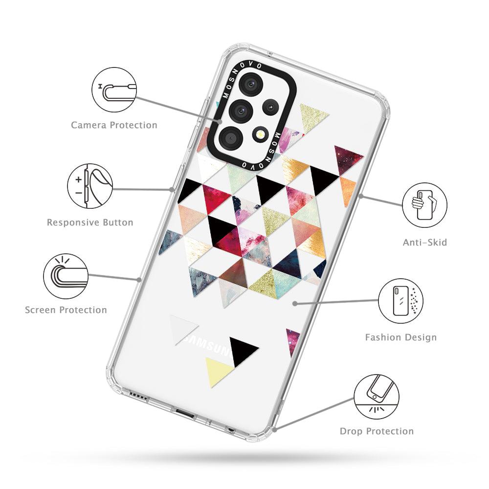 Triangles Stone Marble Phone Case - Samsung Galaxy A52 & A52s Case - MOSNOVO