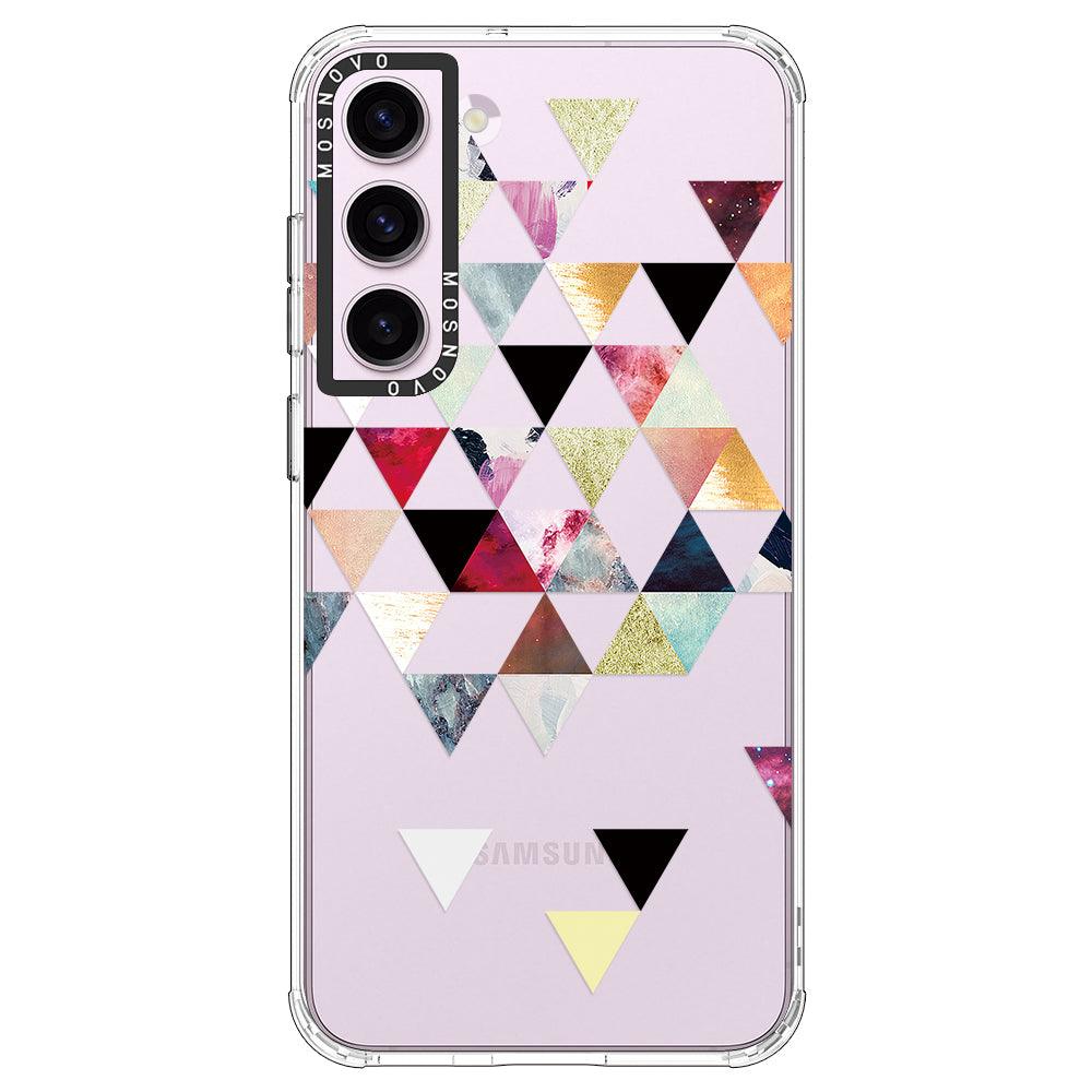 Triangles Stone Marble Phone Case - Samsung Galaxy S23 Case - MOSNOVO