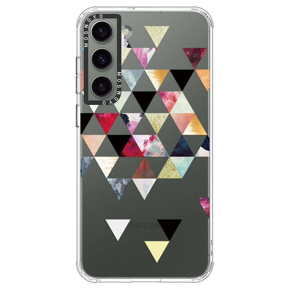 Triangles Stone Marble Phone Case - Samsung Galaxy S23 Case - MOSNOVO