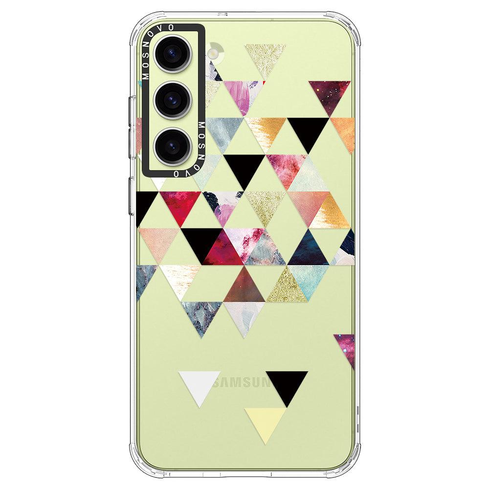 Triangles Stone Marble Phone Case - Samsung Galaxy S23 Plus Case - MOSNOVO