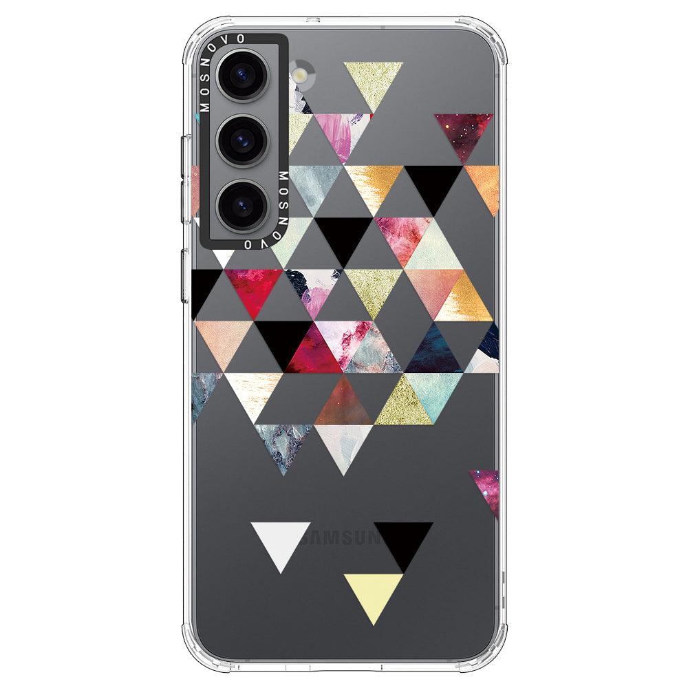 Triangles Stone Marble Phone Case - Samsung Galaxy S23 Plus Case - MOSNOVO