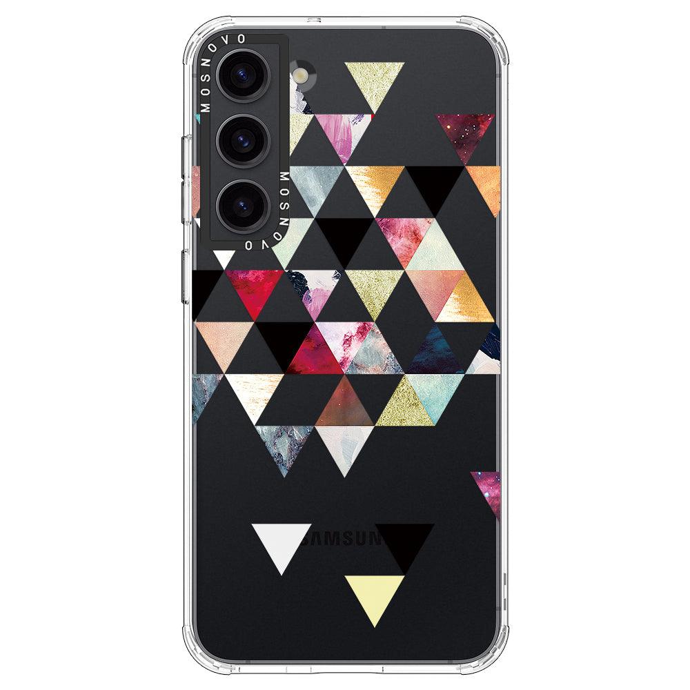 Triangles Stone Marble Phone Case - Samsung Galaxy S23 Plus Case - MOSNOVO