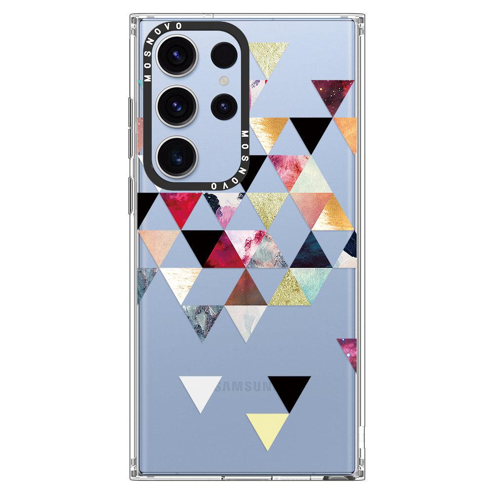 Triangles Stone Marble Phone Case - Samsung Galaxy S23 Ultra Case - MOSNOVO