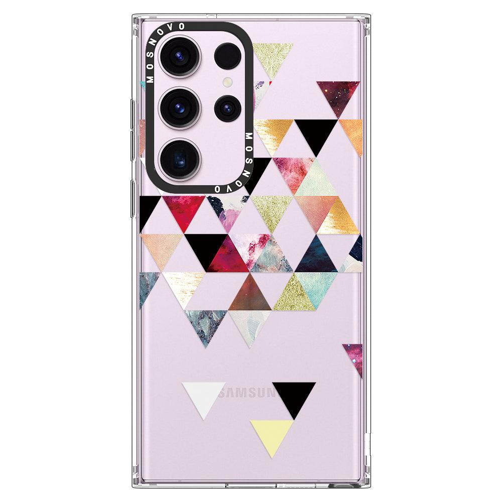 Triangles Stone Marble Phone Case - Samsung Galaxy S23 Ultra Case - MOSNOVO